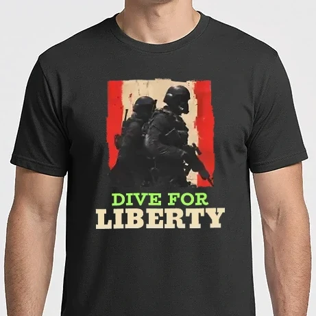 Férfi Imperial póló - Dive for liberty