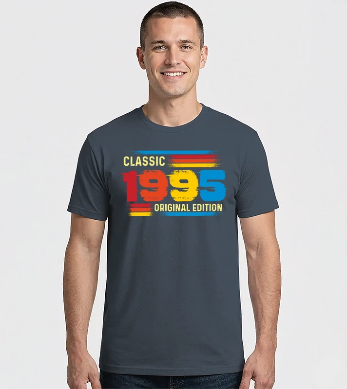 classic, original edition, retro, vintage évszám, születésnapi dátum, 1995 – Férfi Imperial póló