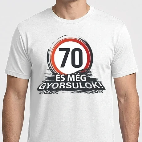 Férfi Imperial póló - 70-es tábla - És még gyorsulok