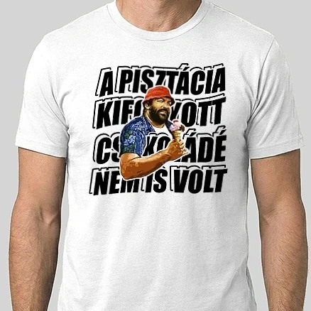 Férfi Alap póló - Bud Spencer - Fagyi - fekete betű