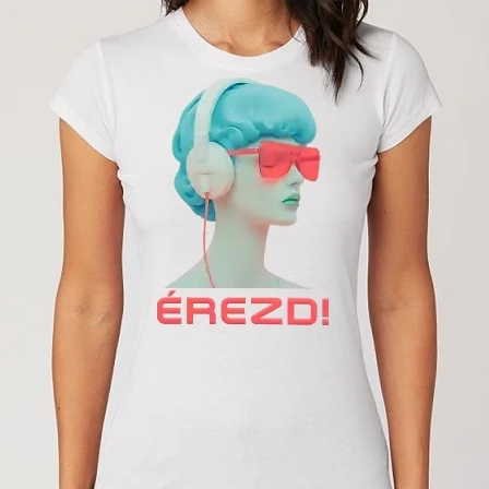 Női Alap póló - érezd a zenét