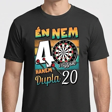 Férfi Imperial póló - Darts Szülinap 40 éves