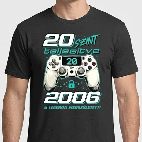 Férfi Imperial póló - Gamer szülinap 20 éves