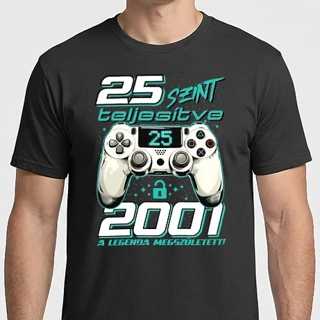 Férfi Imperial póló - Gamer szülinap 25 éves