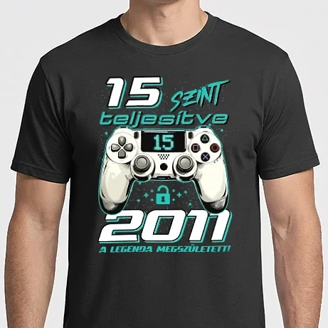 Férfi Imperial póló - Gamer szülinap 15 éves