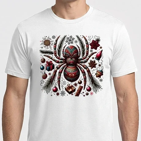 Férfi Imperial póló - Karácsonyi pók