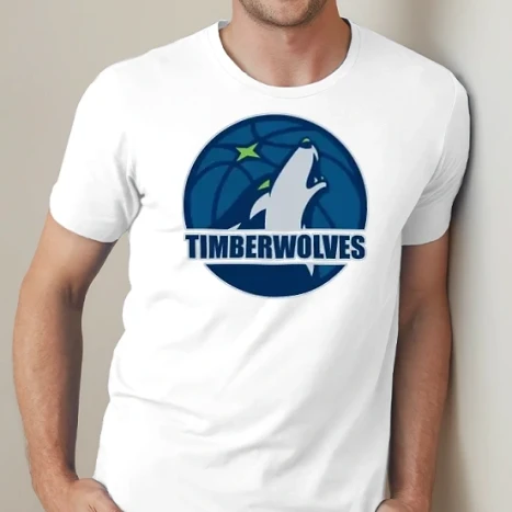 Férfi prémium fit kerek nyakú póló - Minnesota Timberwolves
