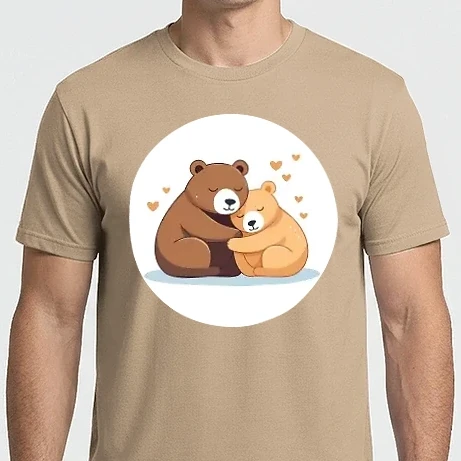 Férfi Imperial póló - Két aranyos medve - Szerelem