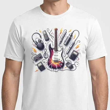 Férfi Imperial póló - gitár