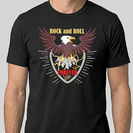 Férfi Alap póló - Rock and Roll Sas