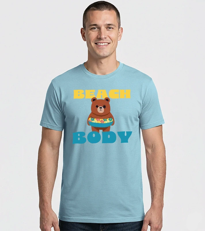Beach Body Bear – Férfi Imperial póló
