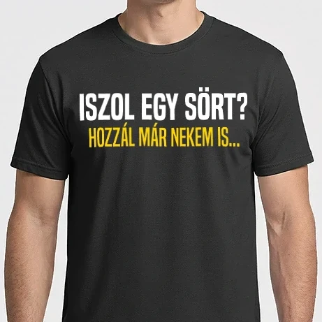Férfi Imperial póló - Igyunk sört
