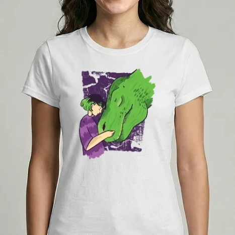 Női Imperial póló - Lány és a dínója