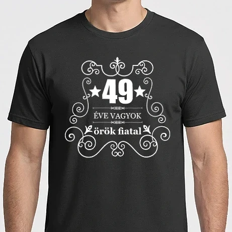 Férfi Imperial póló - 49 ÉVE ÖRÖK FIATAL WHITE