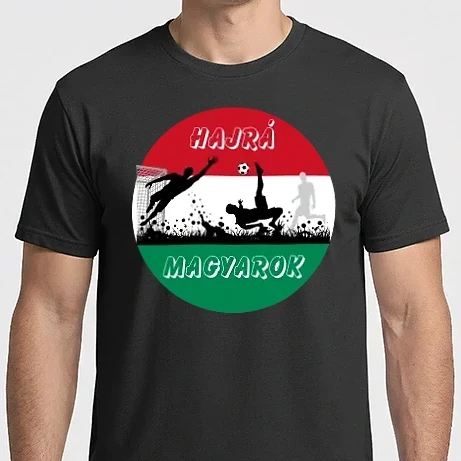 Férfi Imperial póló - Hajrá Magyarok! Hungary, magyar válogatott, Foci eb
