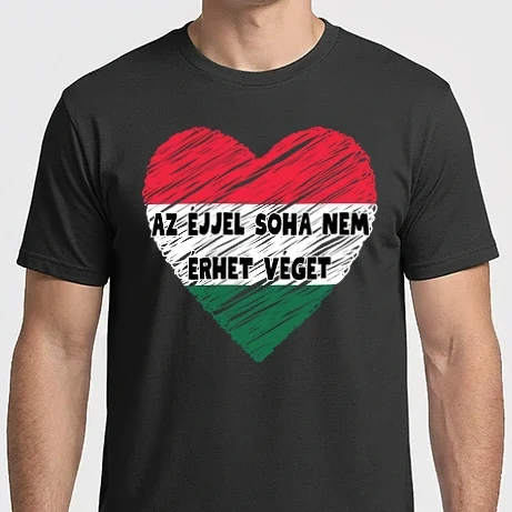 Férfi Imperial póló - Az éjjel soha nem érhet véget! Szurkolói póló! Magyar válogatott