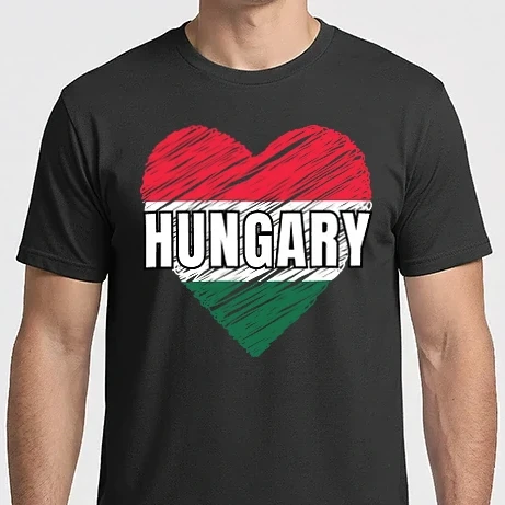 Férfi Imperial póló - Hungary, Magyar szív, Hajrá Magyarok!