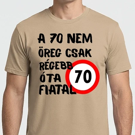 Férfi Imperial póló - 70 éves