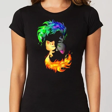 Női Alap póló - Ashley és Nyx (LPS: Fairies minta)