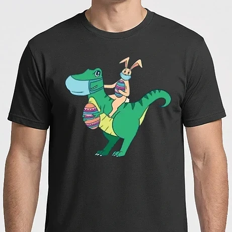 Férfi Imperial póló - Trex és húsvéti nyuszi