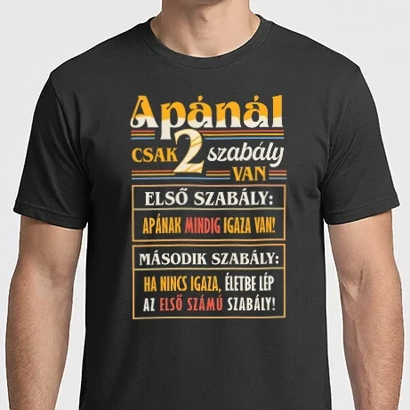 Férfi Imperial póló - Apa két szabálya