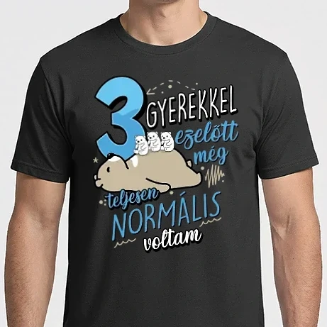 Férfi Imperial póló - Három gyerekkel ezelőtt maci