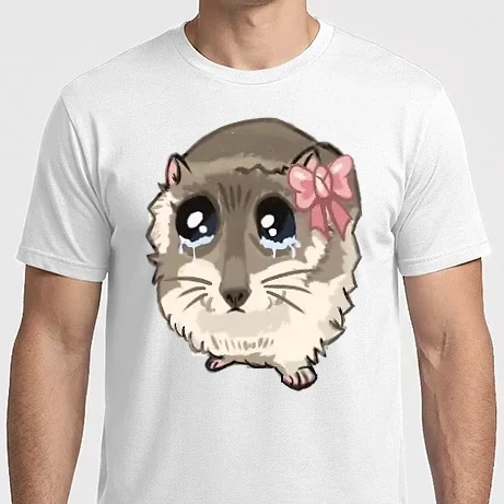 Férfi Imperial póló - Sad coquette hamster meme