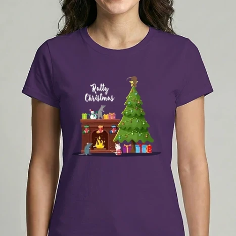 Női Imperial póló - Ratty Christmas
