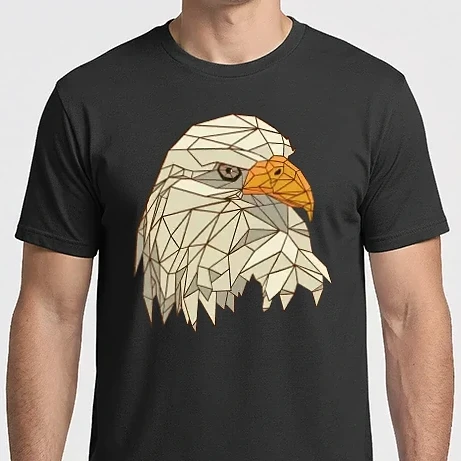 Férfi Imperial póló - Polygonal Eagle