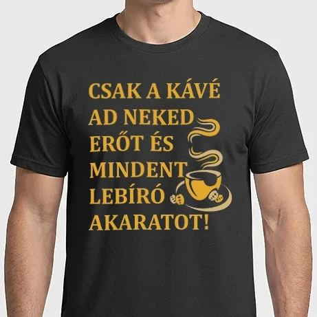 Férfi Imperial póló - Csak a kávé