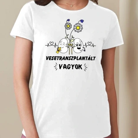 Női prémium kerek nyakú póló  - Vesetranszplantált vagyok