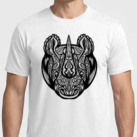 Férfi Imperial póló - Mandala orrszarvú