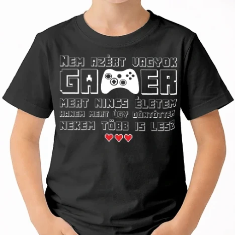 Uniszex gyerek Póló - Gamer