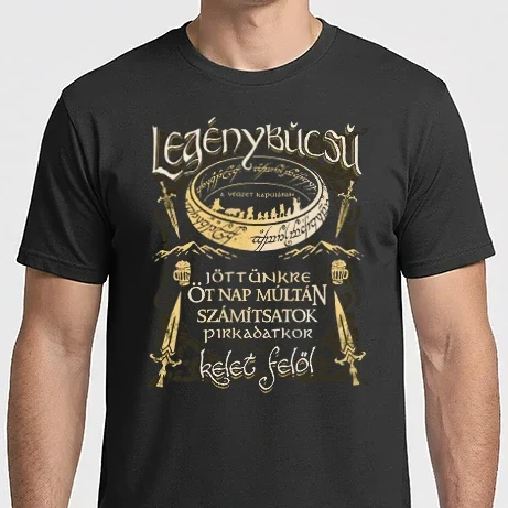 Férfi Imperial póló - Gyűrűk Ura legénybúcsú