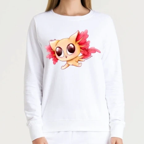 Női kerek nyakú pulcsi - Arany Axolocica