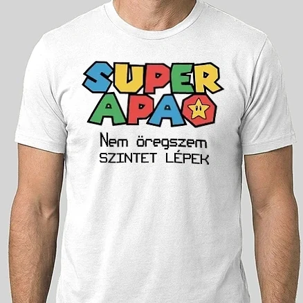 Férfi Alap póló - Super APA - nem öregszik