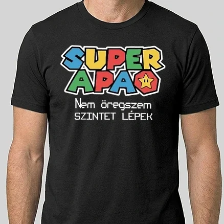 Férfi Alap póló - Super APA - nem öregszik
