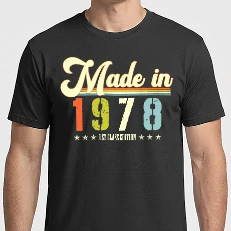 Férfi Imperial póló - made in 1978, 1st class edition, születésnap, 1978-ban készült