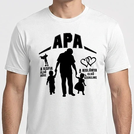 Férfi Imperial póló - Apa Kisfia Első Hőse Kislánya Első Szerelme