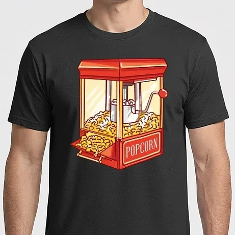 Férfi Imperial póló - Popcorn gép