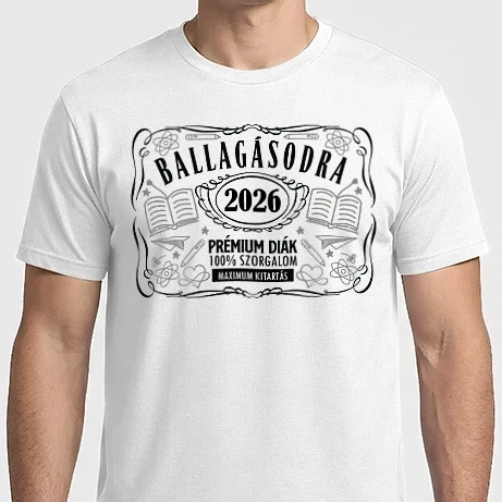 Férfi Imperial póló - Ballagási tarisznya minta