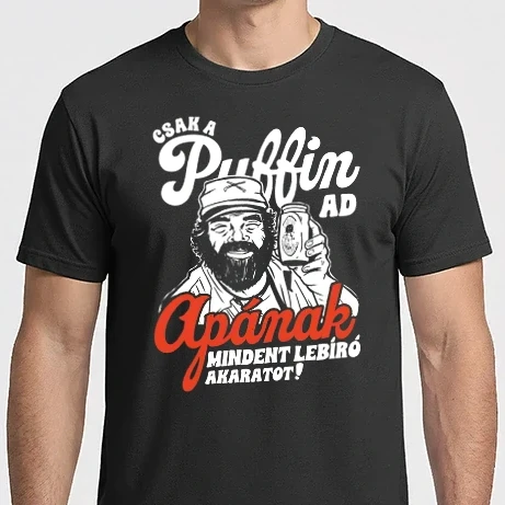 Férfi Imperial póló - Csak a puffin Apa