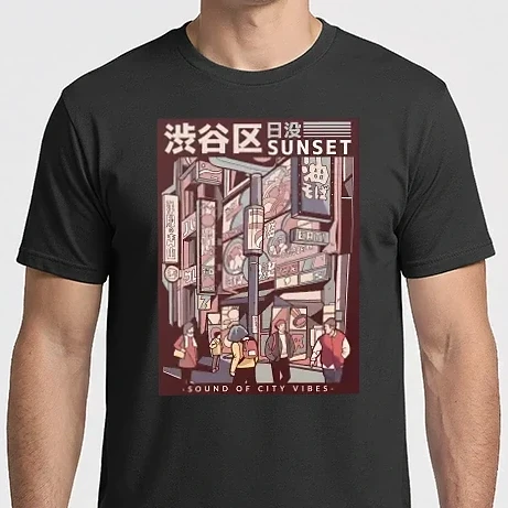 Férfi Imperial póló - Shibuya Street