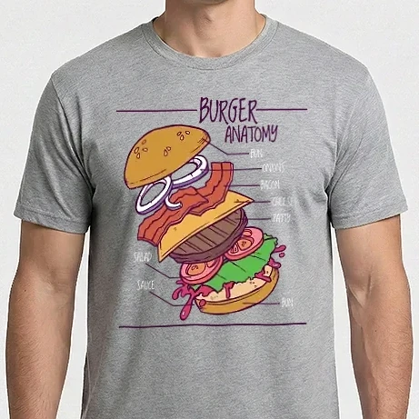 Férfi Imperial póló - Burger Anatómia
