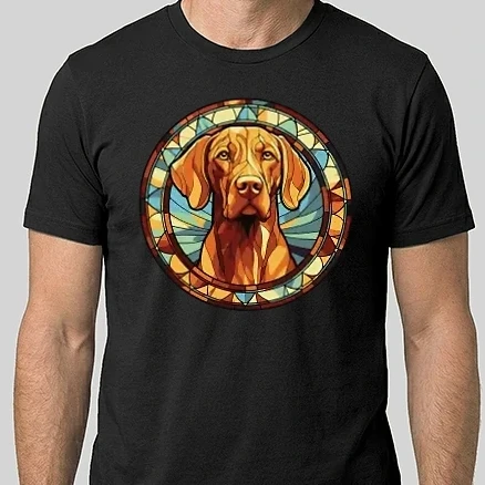 Férfi Alap póló - Mozaik vizsla