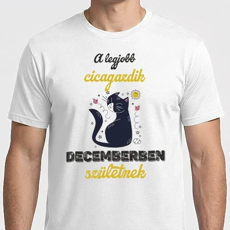 Férfi Imperial póló - A LEGJOBB cicagazdik decemberben  születnek