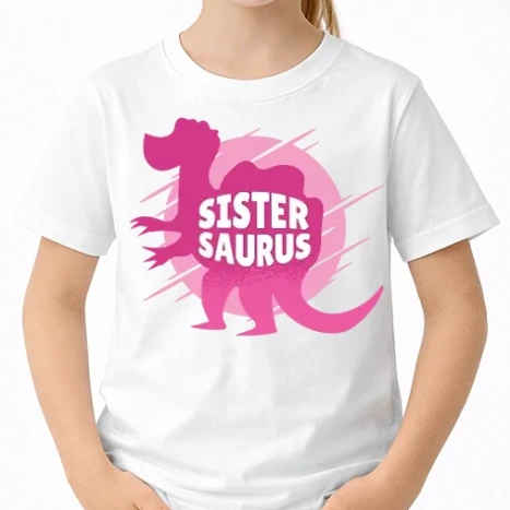 Uniszex gyerek Póló - Sister Saurus