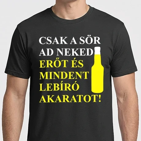 Férfi Imperial póló - Csak a sör