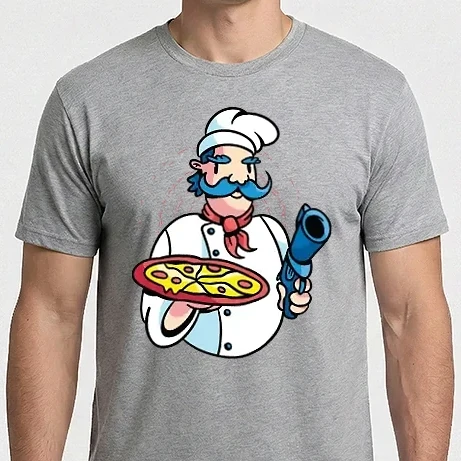 Férfi Imperial póló - Veszélyes pizza