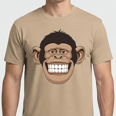 Férfi Imperial póló - Vigyorgó majom
